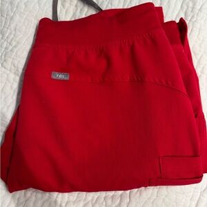 Figs Red Scrub Pants